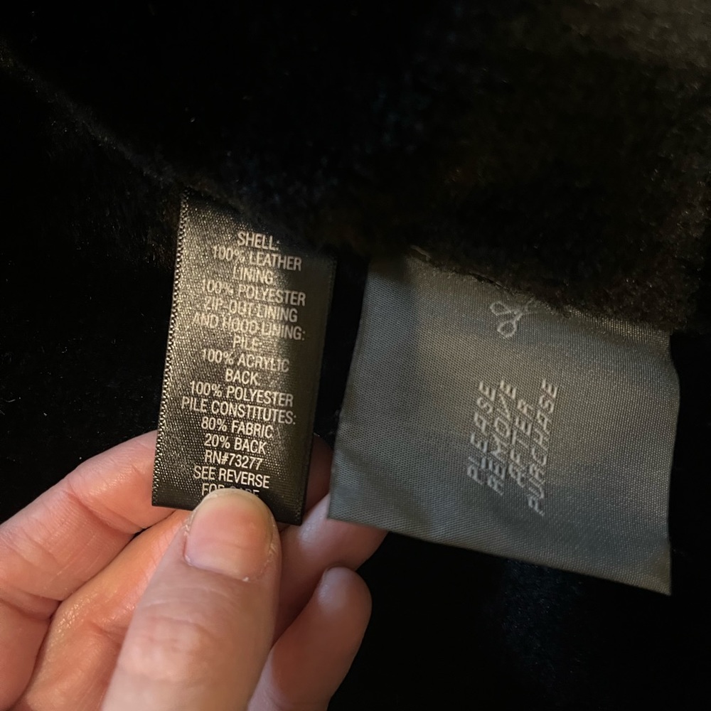 Croft and barrow leather jacket - Picture 2 of 10